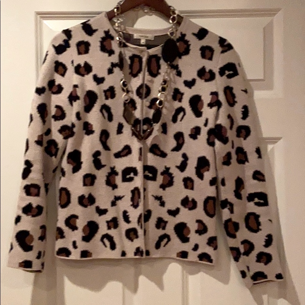 Tyler Boe leopard print sweater